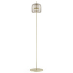 Jube Floor Lamp - Matte Gold / Smoky