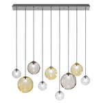 Puppet Linear Multi Light Pendant - Black / Amber / Transparent / Smoky