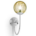Puppet Wall Sconce - Chrome / Amber