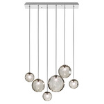 Puppet Linear Multi Light Pendant - Chrome / Smoky