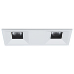 Ocularc Multiples 2IN SQ 2-Light Bevel with Trim - White