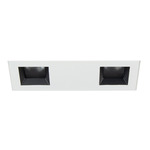 Ocularc Multiples 2IN SQ 2-Liigh Pinhole with Trim - White