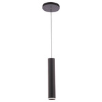 Silo Pendant with Accent Collar - Black / White