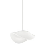 Balance Pendant - Satin Nickel / White