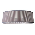 Solis Drum Flush Ceiling - Chrome / Silver