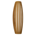 Barril Long Wall Sconce - Overstock - Teak / White Acrylic