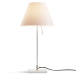Costanzina Table Lamp - Aluminum / White