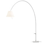 Lady Costanza Floor Lamp - Aluminum / White