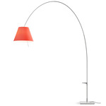 Lady Costanza Floor Lamp - Aluminum / Red