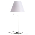 Costanza Telescopic Table Lamp - Aluminum / White