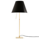 Costanza Telescopic Table Lamp - Brass / Liquorice Black