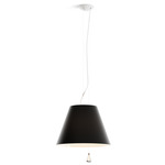 Costanza Pendant - White / Liquorice Black