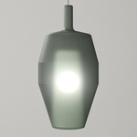 Mom Tall Pendant - Matte Black / Matte Sage Green