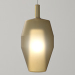 Mom Tall Pendant - Matte Black / Matte Mustard