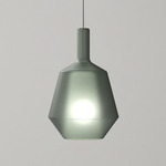 Mom Fatty Pendant - Matte Black / Matte Sage Green