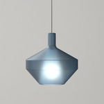 Mom Little Pendant - Matte Titanium / Matte Blue Avio