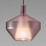 Mom Little Pendant - Matte Black / Matte Powder Pink