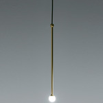 Storm Pendant - Matte Gold / White