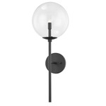 Madrid Wall Sconce - Soft Black / Clear