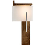 Oris Wall Sconce - Brushed Aluminum / Oiled Walnut