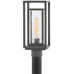 Republic 120V Outdoor Post / Pier Mount - Oil Rubbed Bronze / Clear Seedy