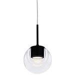 Dew Mini Pendant - Black / Transparent