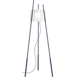 Tyla Floor Lamp - Dark Blue / White