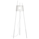 Tyla Floor Lamp - White / White