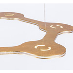 Flat Ring Pendant - Gold Foil