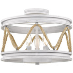 Chatham Semi Flush Ceiling Light - Gray Driftwood