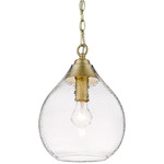 Ariella Pendant - Brushed Champagne Brass