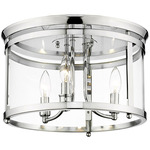 Payton Ceiling Light - Chrome / Clear