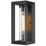 Smyth Outdoor Wall Light - Black / Seeded