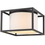 Manhattan Ceiling Light - Matte Black / Modern White