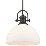 Hines Adjustable Pendant - Rubbed Bronze / Opal
