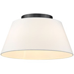 Penn 3-Light Ceiling Light - Matte Black / Modern White