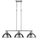Duncan Linear Pendant - Pewter / Pewter / Frosted