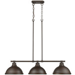 Duncan Linear Pendant - Rubbed Bronze / Rubbed Bronze / Frosted