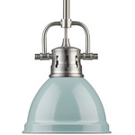 Duncan Mini Pendant - Pewter / Seafoam