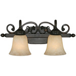 Belle Meade Bathroom Vanity Light - Rubbed Bronze / Tea Stone