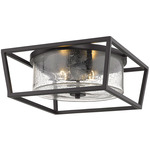 Mercer Ceiling Light - Matte Black / Clear Seeded