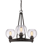 Galveston Chandelier - Rubbed Bronze / Seeded