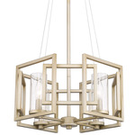 Marco Pendant - White Gold / Clear