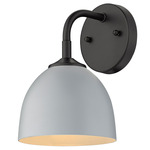 Zoey Wall Sconce - Matte Black / Matte Grey