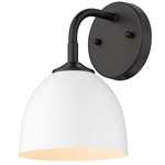 Zoey Wall Sconce - Matte Black / Matte White