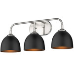 Zoey Bathroom Vanity Light - Pewter / Matte Black