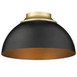Zoey Ceiling Light - Olympic Gold / Matte Black
