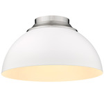 Zoey Ceiling Light - Pewter / Matte White