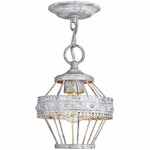 Ferris Convertible Pendant / Semi Flush Ceiling Light - Oyster
