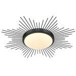 Kieran Ceiling Light - Matte Black / Opal